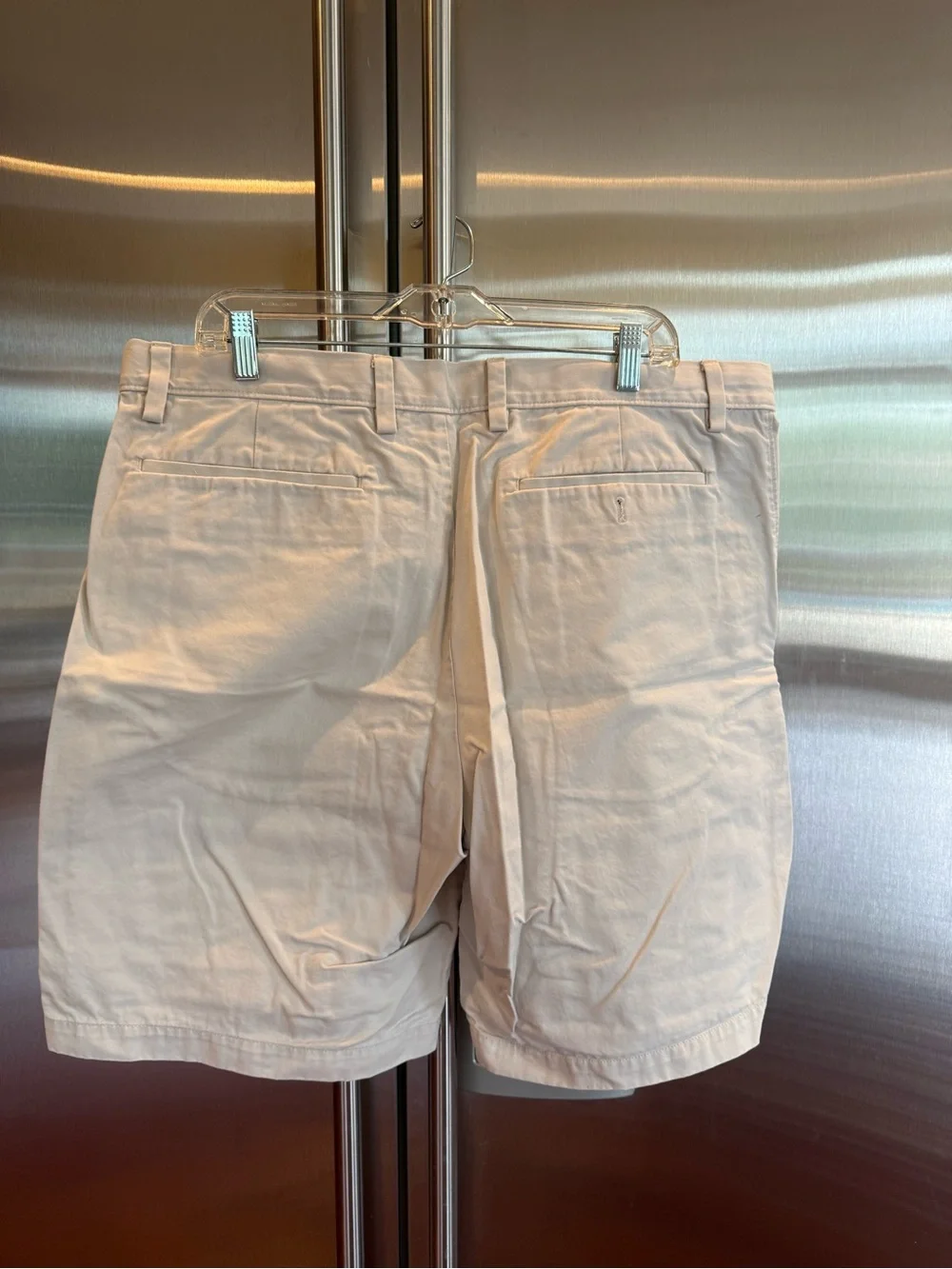 Banana Republic Light Khaki Flat Front Men's Shorts, size 38